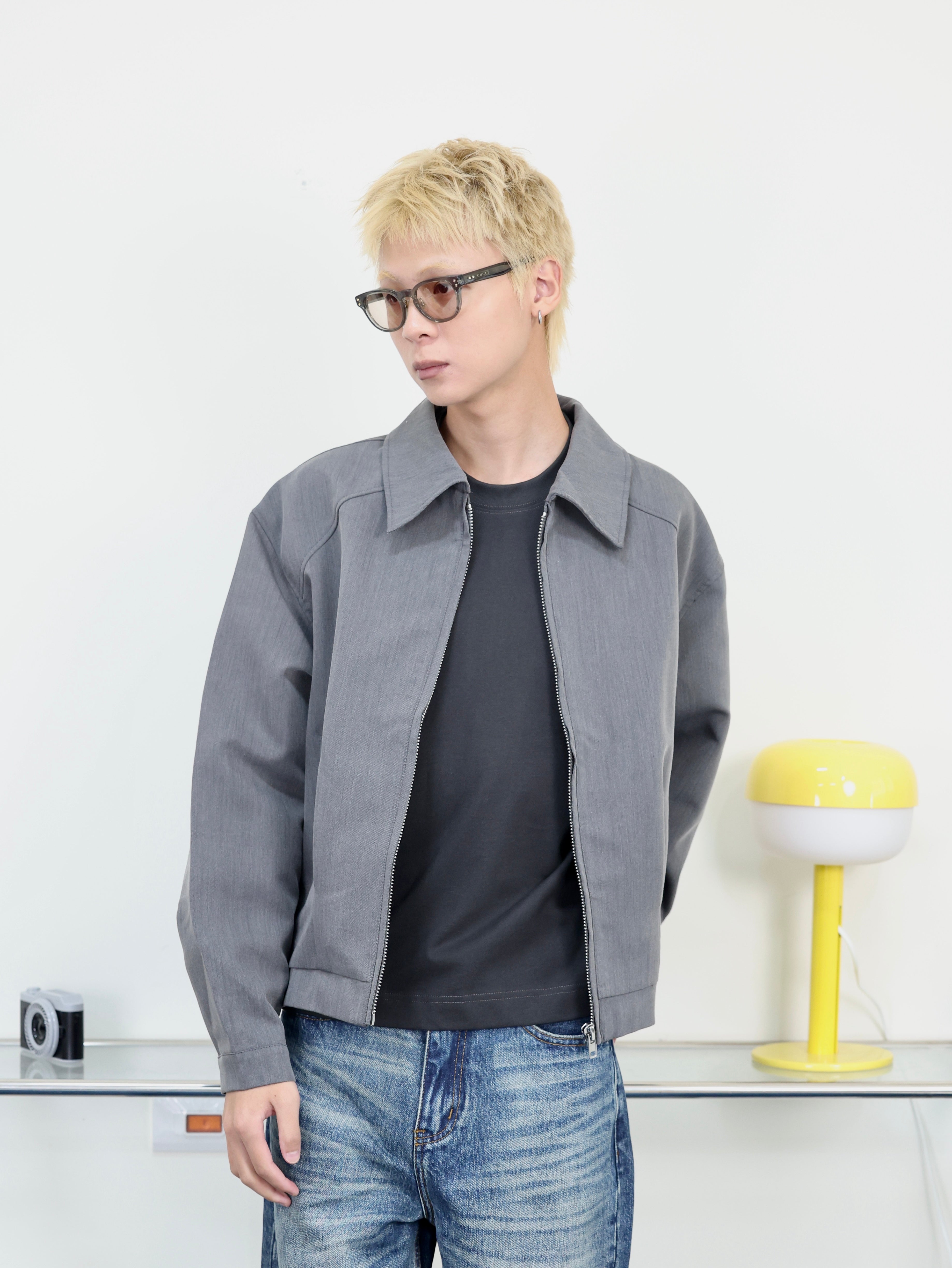春夏 BOXY 短寬 clean fit 百搭 短版夾克外套