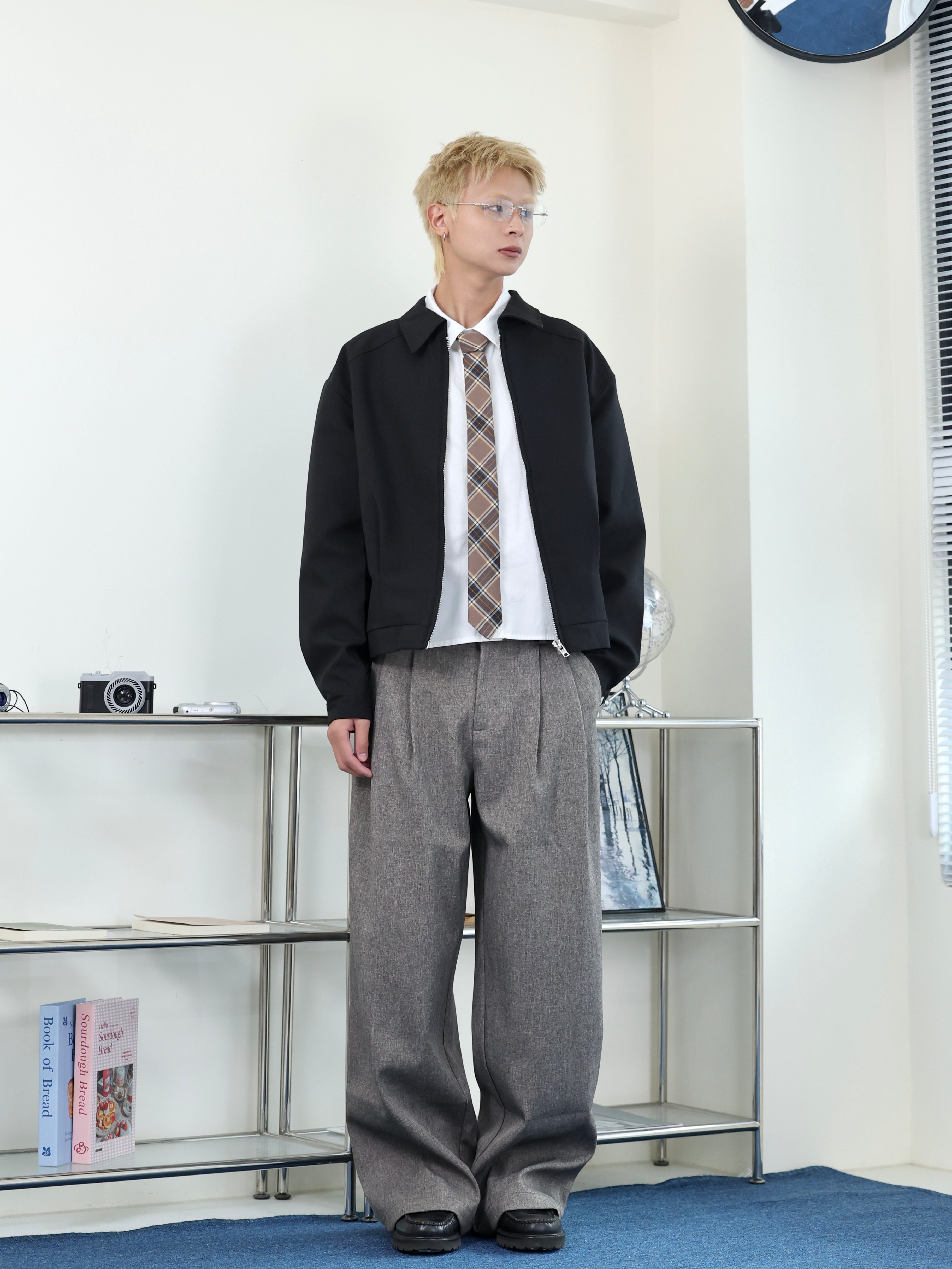 春夏 BOXY 短寬 clean fit 百搭 短版夾克外套