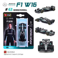 Bburago 1:64 F1 賽車模型 Mercedes Benz AMG 賓士 W16 George Russell Kimi Antonelli