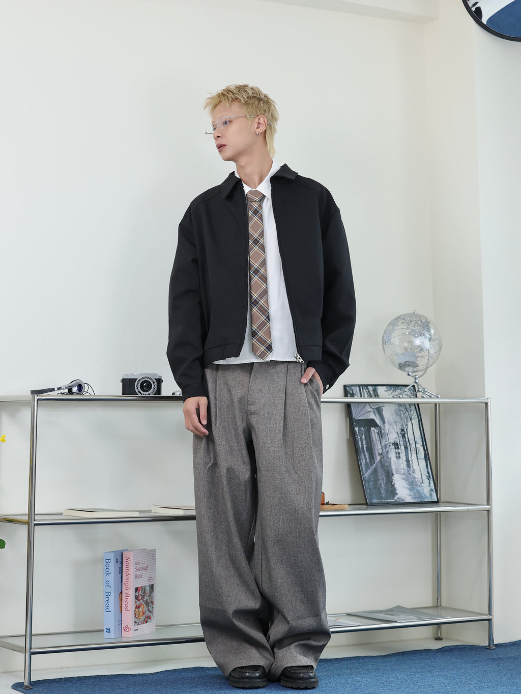 春夏 BOXY 短寬 clean fit 百搭 短版夾克外套