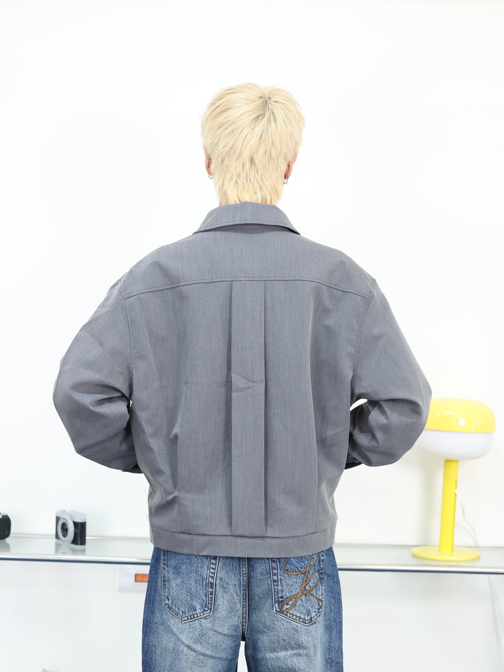 春夏 BOXY 短寬 clean fit 百搭 短版夾克外套
